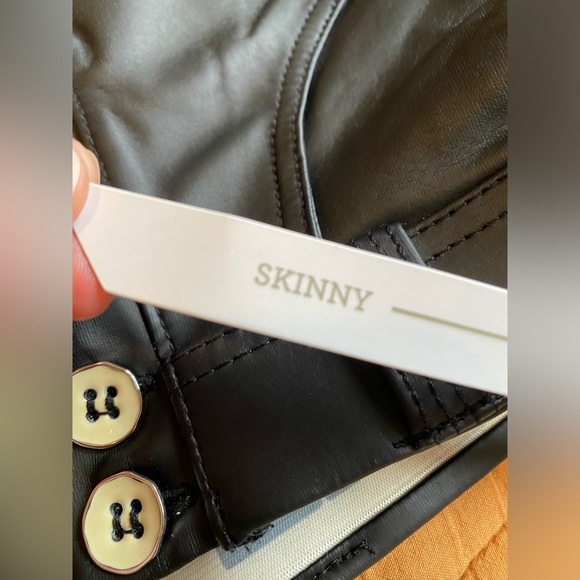 Freddy skinny leg black leather look pants - Picture 8 of 8